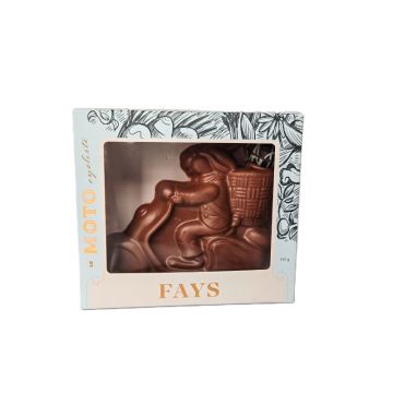 Lapin moto chocolat au lait