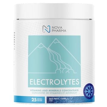 Électrolytes bleu givré hydratation 25 portions