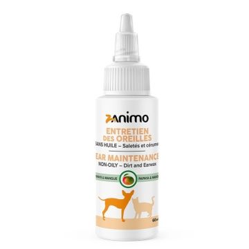 Entretien oreille nettoyant sans huile pour animaux