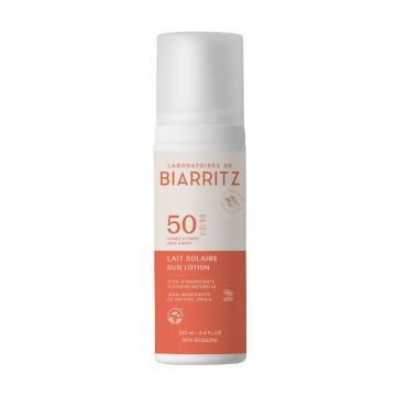 Lait solaire corps et visage SPF 50 biologique