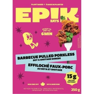 Vegan Barbecue Pulled Porkless Soy and Shiitake Shreds