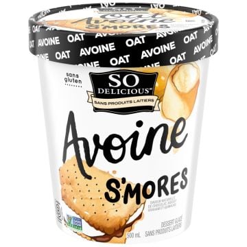 Dessert glacé à base d'avoine S'Mores sans produits laitiers
