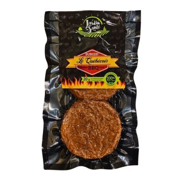 Burger le Québécois BBQ fumé végétalien