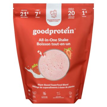 Protéines végétales enrichies saveur fraise et crème 20 portions