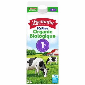 Organic Partly Skimmed Milk 1% M.F.