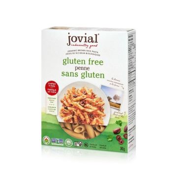 Pâte penne riz brun sans gluten biologique