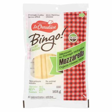 Bingo Bâtonnets au fromage mozzarella biologique