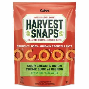 Anneaux croustillants lentilles rouges Crème sure  et oignon sans gluten