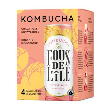 Kombucha goyave rose biologique
