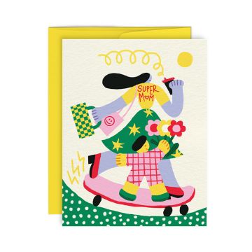 Greeting Card Super mom