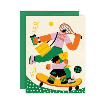 Greeting Card Super Papa