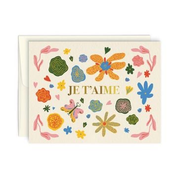 Carte de voeux Pensées d'amour