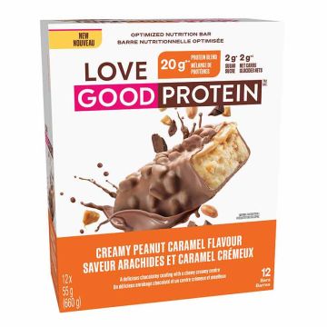 Optimized Nutritional Bar with Peanut Flavor and Creamy Caramel