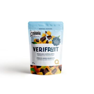 Freeze Dried Mangoes Covered in Dark Chocolate