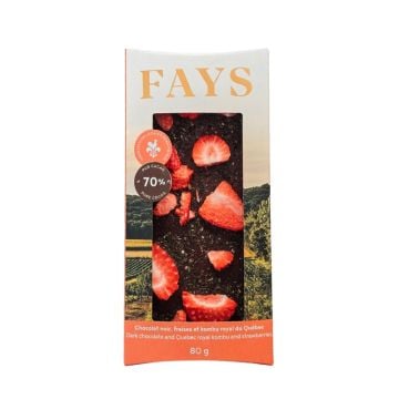Dark Chocolate Bar with Strawberry and Royal Kombu