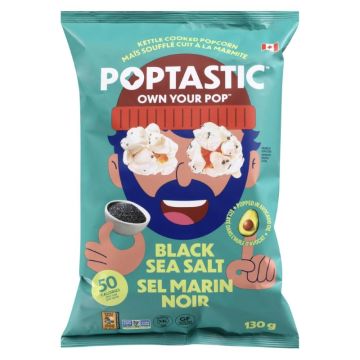 Kettle Cooked Popcorn Black Sea Salt
