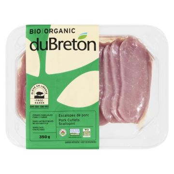 Escalopes de porc biologiques