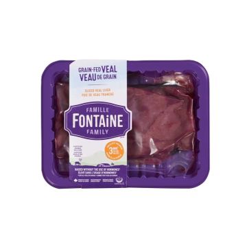 Foie de veau de grain tranché