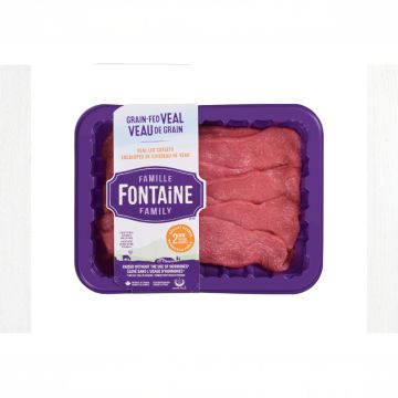 Escalopes de cuisseau de veau de grain
