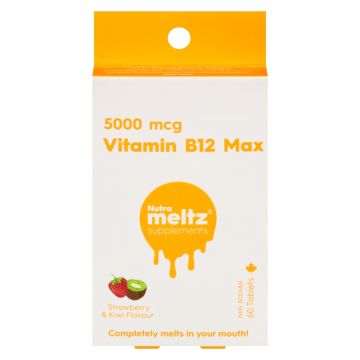 Vitamin B12 Max 5000 mcg Strawberry and Kiwi - Immunity