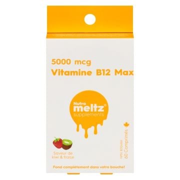 Vitamine B12 Max 5000 mcg fraise et kiwi - Immunité