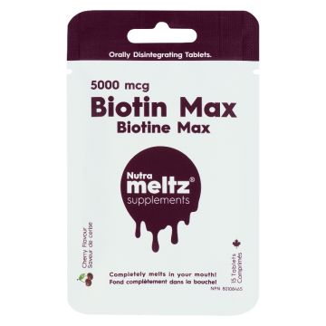 Biotin Max 5000 mcg cherry - Skin, Nails and Hair
