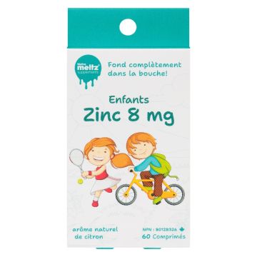 Zinc 8 mg pour enfants citron - Santé immunitaire
