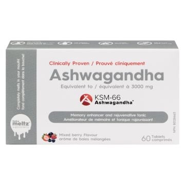 KSM-66 ashwagandha 250 mg baies mélangées - Santé cognitive