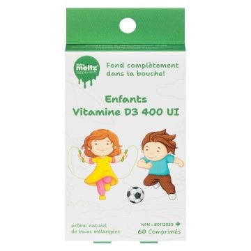 Vitamine D3 400 UI pour enfants baies mélangées - Immunité