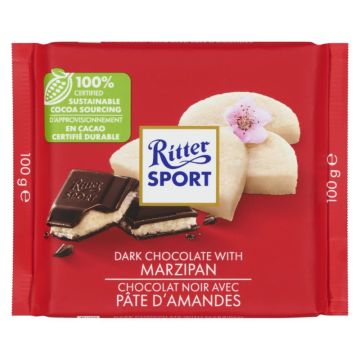 Chocolat noir avec pâte d'amandes 