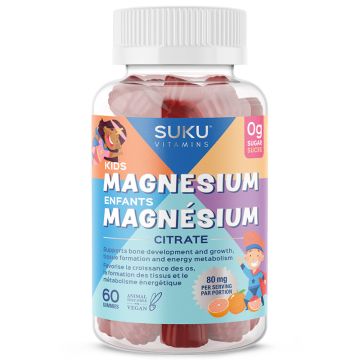 Citrate de magnésium 80 mg pour enfants - Fonction musculaire