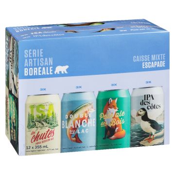 Bières série artisan caisse mixte escapade