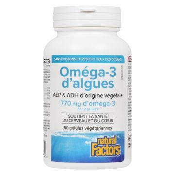 Oméga-3 d'algues 770 mg AEP et ADH - Santé générale