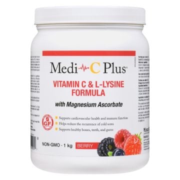Vitamin C and L-Lysine with Magnesium Ascorbate Berries 200 Servings