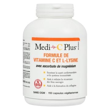 Vitamine C et L-lysine avec ascorbate de magnésium
