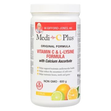 Vitamin C and L-lysine with Calcium Ascorbate Citrus 120 Servings
