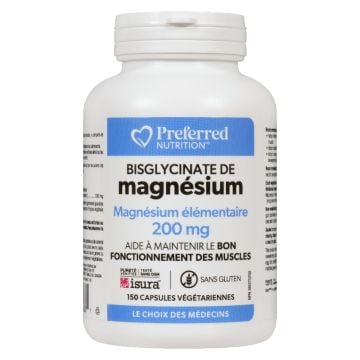 Bisglycinate de magnésium 200 mg - Muscles