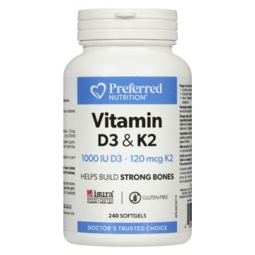 Vitamin D3 1000 IU and K2 120 mcg - Bones