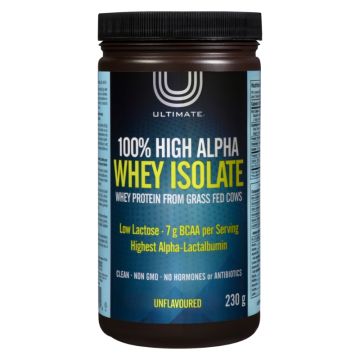 100% Super Alpha Whey Protein Isolate Unflavoured 9 Servings