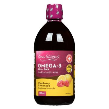 Oméga-3 AEP + ADH framboise limonade
