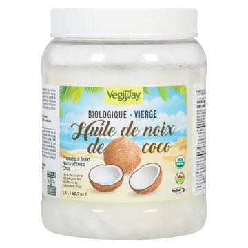 Huile de noix de coco vierge biologique