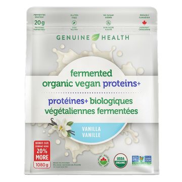 Protéines+ biologiques végétaliennes fermentées vanille 36 portions