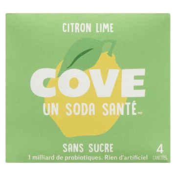 Soda citron lime biologique