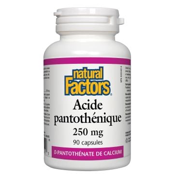 Acide pantoténique 250 mg D Panthoténate de calcium - Stress et anxiété