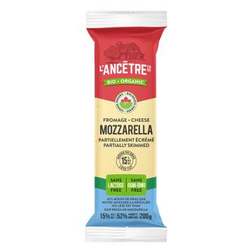 Mozzarella biologique sans lactose 15%