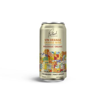 Trebbiano Pinot Grigio Vin orange d'Italie biologique