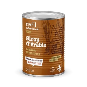 Sirop d'érable ambré pur biologique