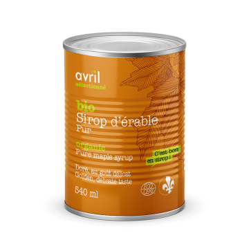 Sirop d'érable doré pur biologique
