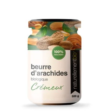 beurre d'arachides crémeux biologique