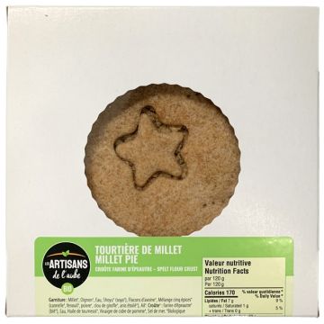 Organic millet pie Spelt flour crust
